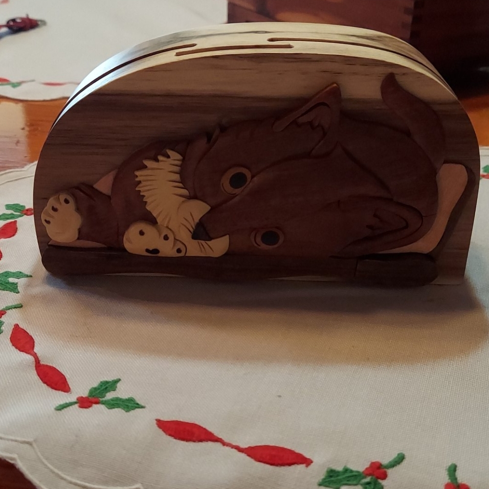 Wooden puzzle box.  NWOT